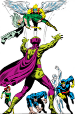 Mesmero (Vincent) (Earth-616) and X-Men (Earth-616) from X-Men Vol 1 50