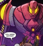 SP//dr (Peni Parker) The Rider raised Thanos as his child (Earth-18138)