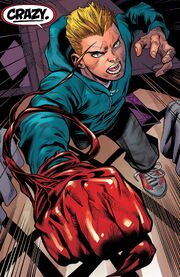 Dylan Brock (Earth-616) and Carnage (Symbiote) (Earth-616) from Web of Venom The Good Son Vol 1 1 001