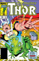 Thor #364 "Thor Croaks!" Release date: November 12, 1985 Cover date: February, 1986