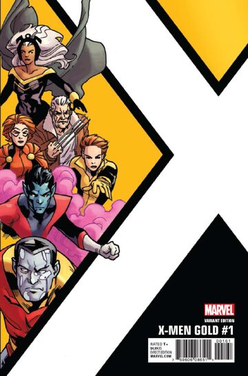 X-MEN GOLD 1 BLUE 1 MIKE McKONE UNKNOWN CONNECTING VARIANT