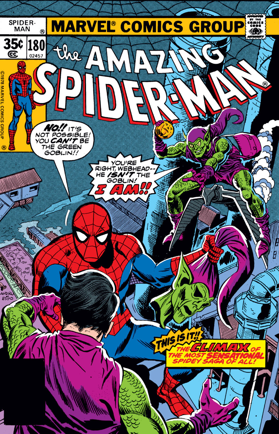 Amazing Spider-Man Vol 1 180, Marvel Database