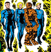 The Fantastic Four being examined by the Supreme Intelligence in Fantastic Four #65