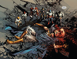 Avengers (Earth-616), Nicholas Fury (Earth-616) and Uatu (Earth-616) from Original Sin Vol 1 1 001