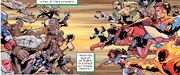 Kang's Army (Earth-TRN1072) and Guardians of the Galaxy (Earth-TRN1510) from Ultimates Vol 3 8 001