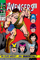 Avengers #38 "In Our Midst... an Immortal!" Release date: January 10, 1967 Cover date: March, 1967