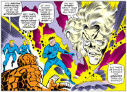 Fantastic Four (Earth-616) and Agatha Harkness (Earth-616) from Fantastic Four Vol 1 120 001