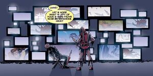 Wade Wilson (Earth-12101) and Charles Xavier (Earth-12101) from Deadpool Kills the Marvel Universe Vol 1 3 001