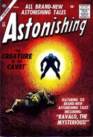 Astonishing #55 "The Creature in the Cave" Release date: July 19, 1956 Cover date: November, 1956