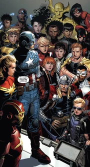 The Avengers gathering to discuss the Builder threat