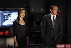 Melinda May (Earth-199999) and Phillip Coulson (Earth-199999) from Marvel's Agents of S.H.I.E.L.D