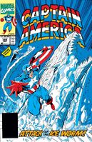 Captain America #384 "Lair of the Ice Worm" Release date: February 5, 1991 Cover date: April, 1991