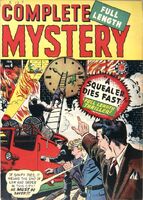 Complete Mystery #4 "Squealers Die Fast!" Release date: November 25, 1948 Cover date: February, 1949