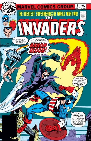 Invaders #7 (NM-) 1st Baron Blood and Union Jack Marvel Comics c187