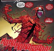 Norman Osborn (Earth-616) and Carnage (Symbiote) (Earth-616) from Amazing Spider-Man Vol 1 795 0001