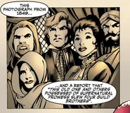 With Maurice, Gracie, Adam, and Cuckoo circa 1849 From ClanDestine (Vol. 2) #1