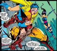 With Wolverine and Psylocke, in Uncanny X-Men #271