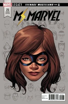 Ms. Marvel Vol 4 25 Legacy Headshot Variant