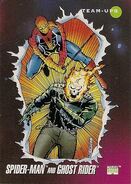 Peter Parker and Daniel Ketch (Earth-616) from Marvel Universe Cards Series III 0001