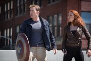 Steven Rogers (Earth-199999) and Natasha Romanoff (Earth-199999) from Captain America The Winter Soldier 002