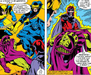 Being lifted into the air by Magneto From X-Men #112