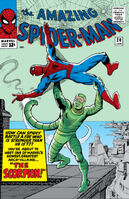 Amazing Spider-Man #20 "The Coming of the Scorpion! OR: Spidey Battles Scorpey!" Release date: October 8, 1964 Cover date: January, 1965