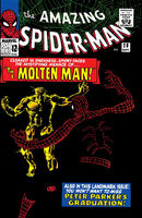 Amazing Spider-Man #28 "The Menace of the Molten Man!" Release date: June 8, 1965 Cover date: September, 1965