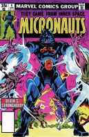 Micronauts #4 "A Hunting We Will Go!" Release date: January 9, 1979 Cover date: April, 1979