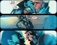 Nara (Earth-616) and Brian Braddock (Earth-13022) from Avengers Arena Vol 1 5 001