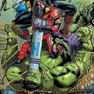 Killing a Hulk variant From Avengers (Vol. 9) #17
