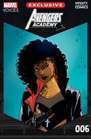 Avengers Academy: Marvel's Voices Infinity Comic #6 "Apostasy in Motion" Release date: July 31, 2024 Cover date: July, 2024