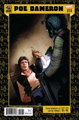 Star Wars Poe Dameron Vol 1 14 Star Wars 40th Anniversary Variant