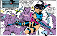 Strikes against Hand ninjas From Uncanny X-Men #268