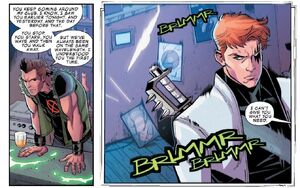 Julio Richter (Earth-616) and Gaveedra Seven (Mojoverse) from Shatterstar Vol 1 2 001