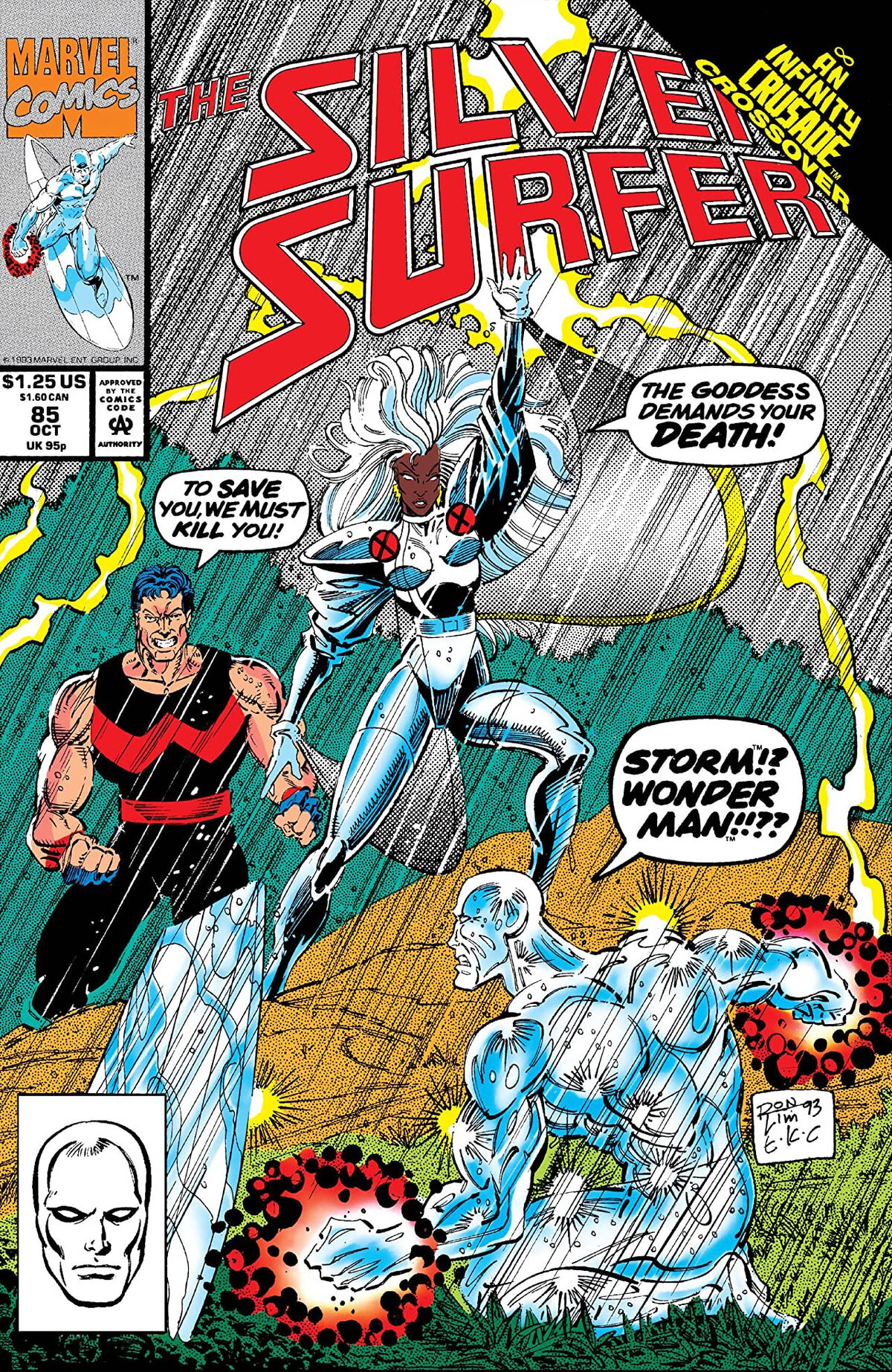 Silver surfer storm  Storm marvel, Silver surfer, Black comics
