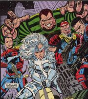 William Baker (Earth-616) with Silver Sable and the Wild Pack from Silver Sable Vol 1 2