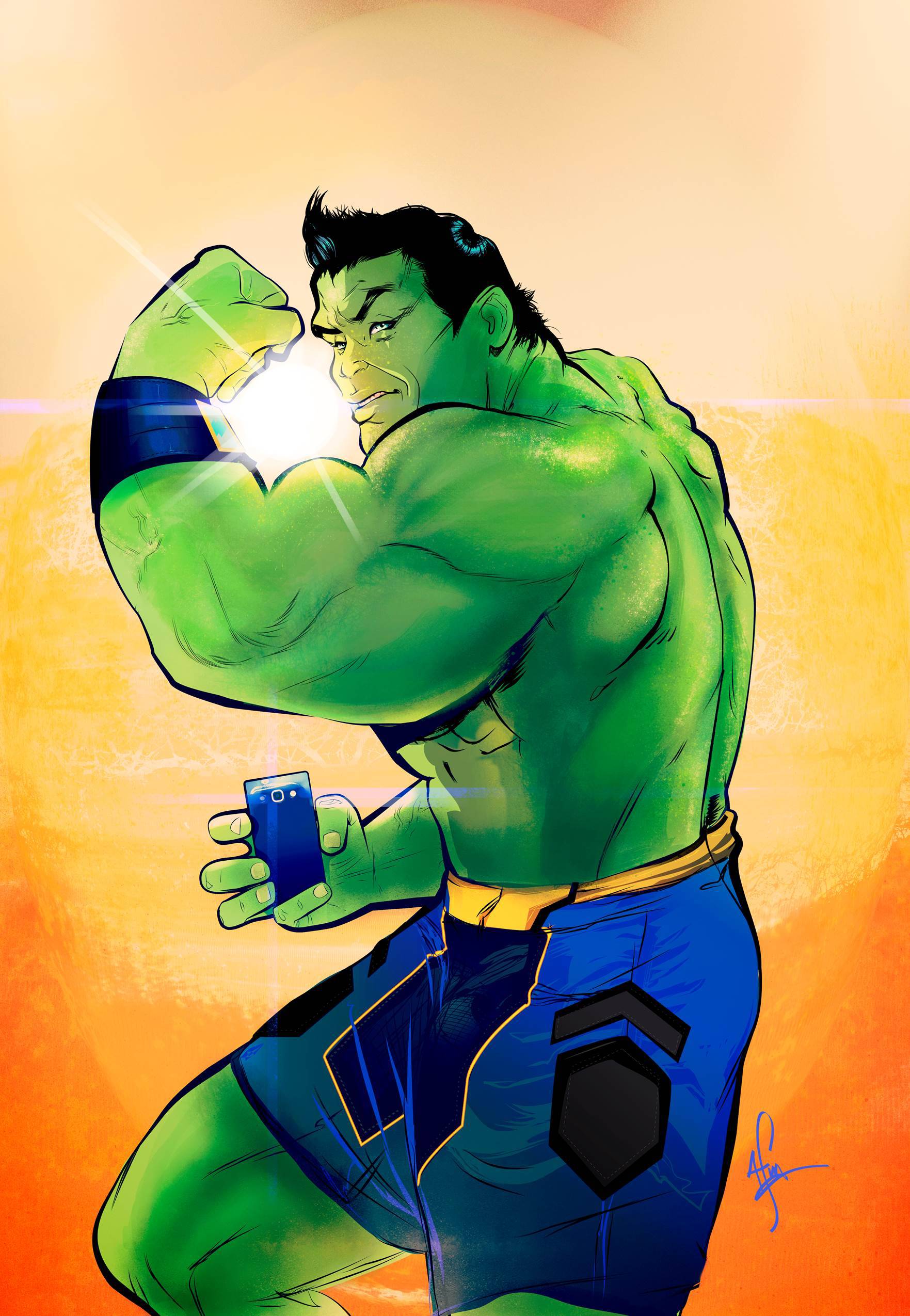 cool hulk drawings