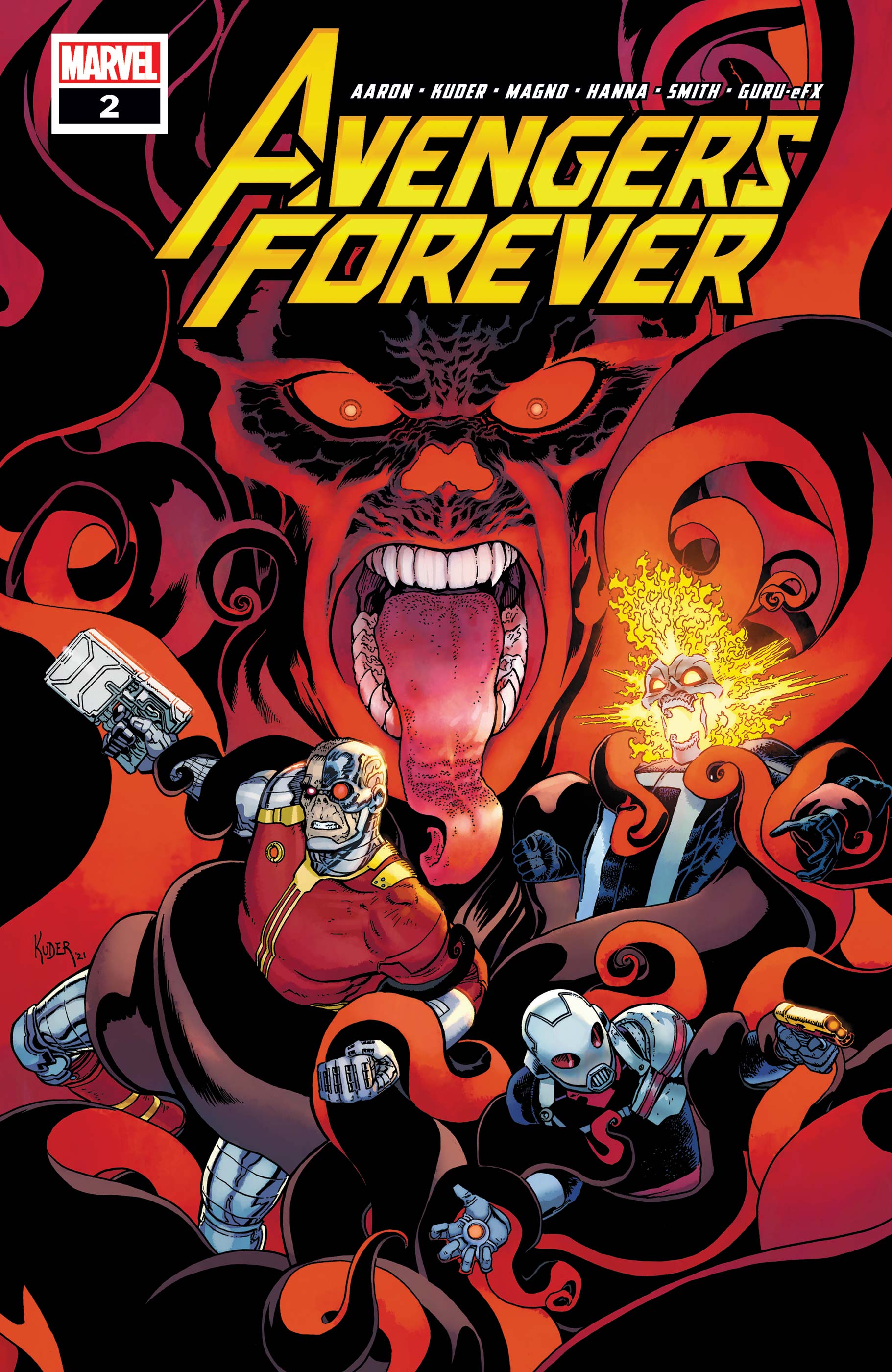 AVENGERS FOREVER #1 (RUSSELL DAUTERMAN SCARLET WITCH VARIANT