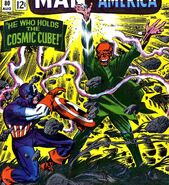 Steve Rogers (Earth-616) Captain America versus the Cosmic Cube powered Red Skull from Tales of Suspense Vol 1 80