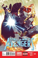 Uncanny Avengers Vol 1 21.jpg (348 KB) Available Uncanny Avengers #21 "Avenge the Earth: Part 4" Release date: June 25, 2014 Cover date: August, 2014