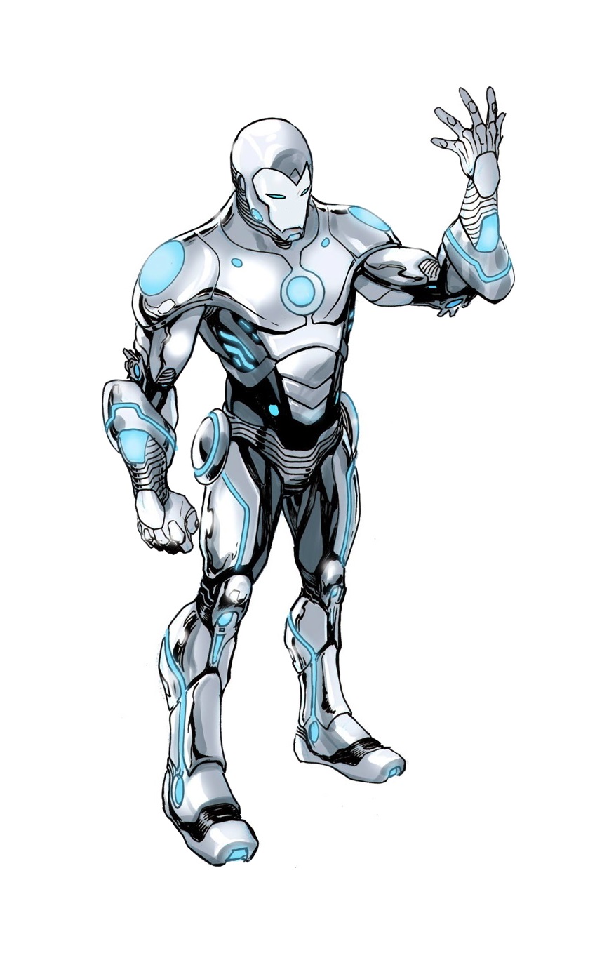 iron man white suit