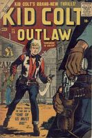 Kid Colt Outlaw #75 "Gunsmoke in Calico!" Release date: July 15, 1957 Cover date: November, 1957