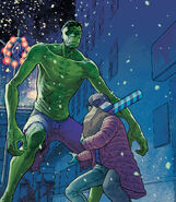 Hulk in a severely emaciated state From King in Black: Immortal Hulk #1