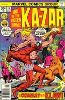 Ka-Zar (Vol. 2) #16 "The Conquest of Klaw!" Release date: March 2, 1976 Cover date: June, 1976