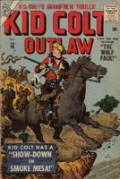 Kid Colt Outlaw #65 "The Wolf Pack!" Release date: July 3, 1956 Cover date: October, 1956