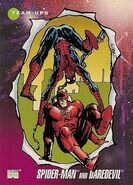 Peter Parker and Matthew Murdock (Earth-616) from Marvel Universe Cards Series III 0001