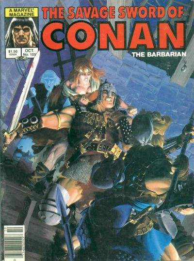 Savage Sword of Conan #113 FN 1985 Stock Image 