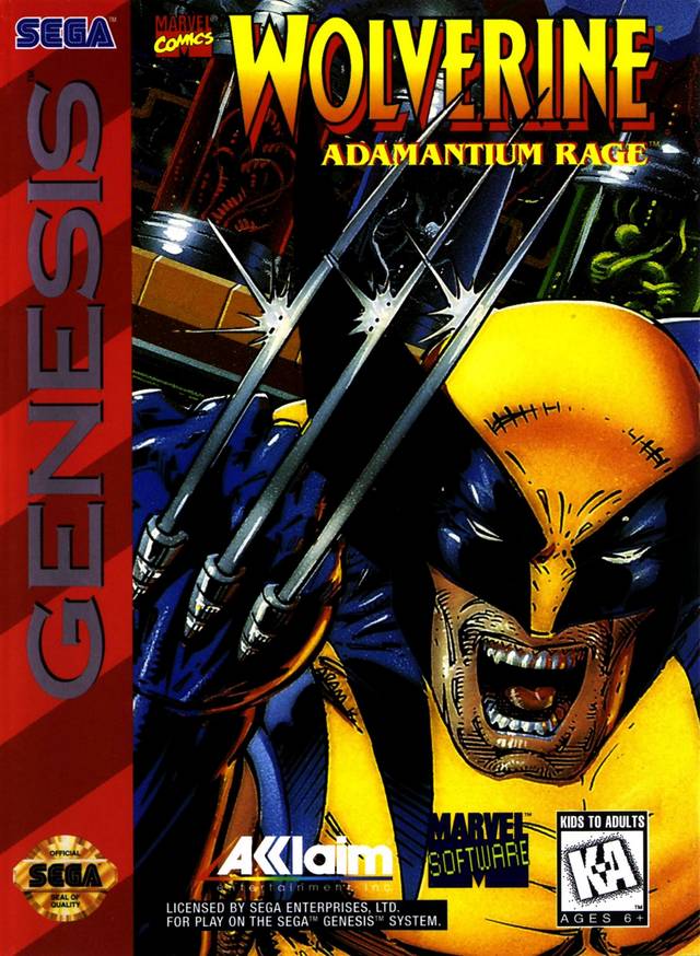 Wolverine Adamantium Rage SNES BOX ART Premium POSTER MADE