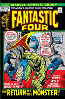 Fantastic Four #124 "The Return of the Monster!" Release date: April 25, 1972 Cover date: July, 1972