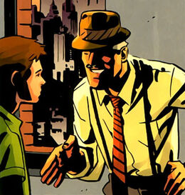 Peter Parker (Earth-1610) and John Jonah Jameson (Earth-1610) from Ultimate Spider-Man Vol 1 155 0001